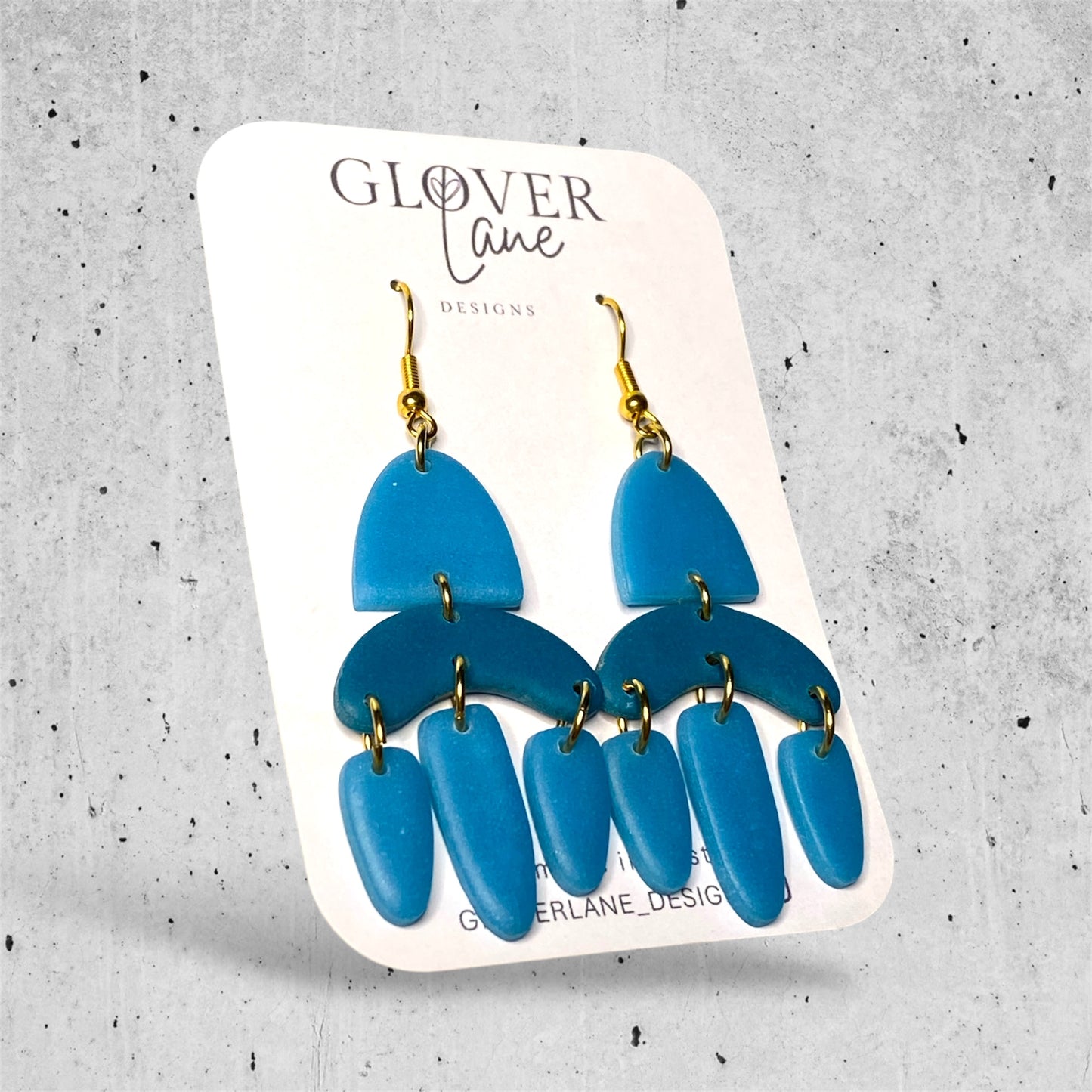Blue Dangle Earrings
