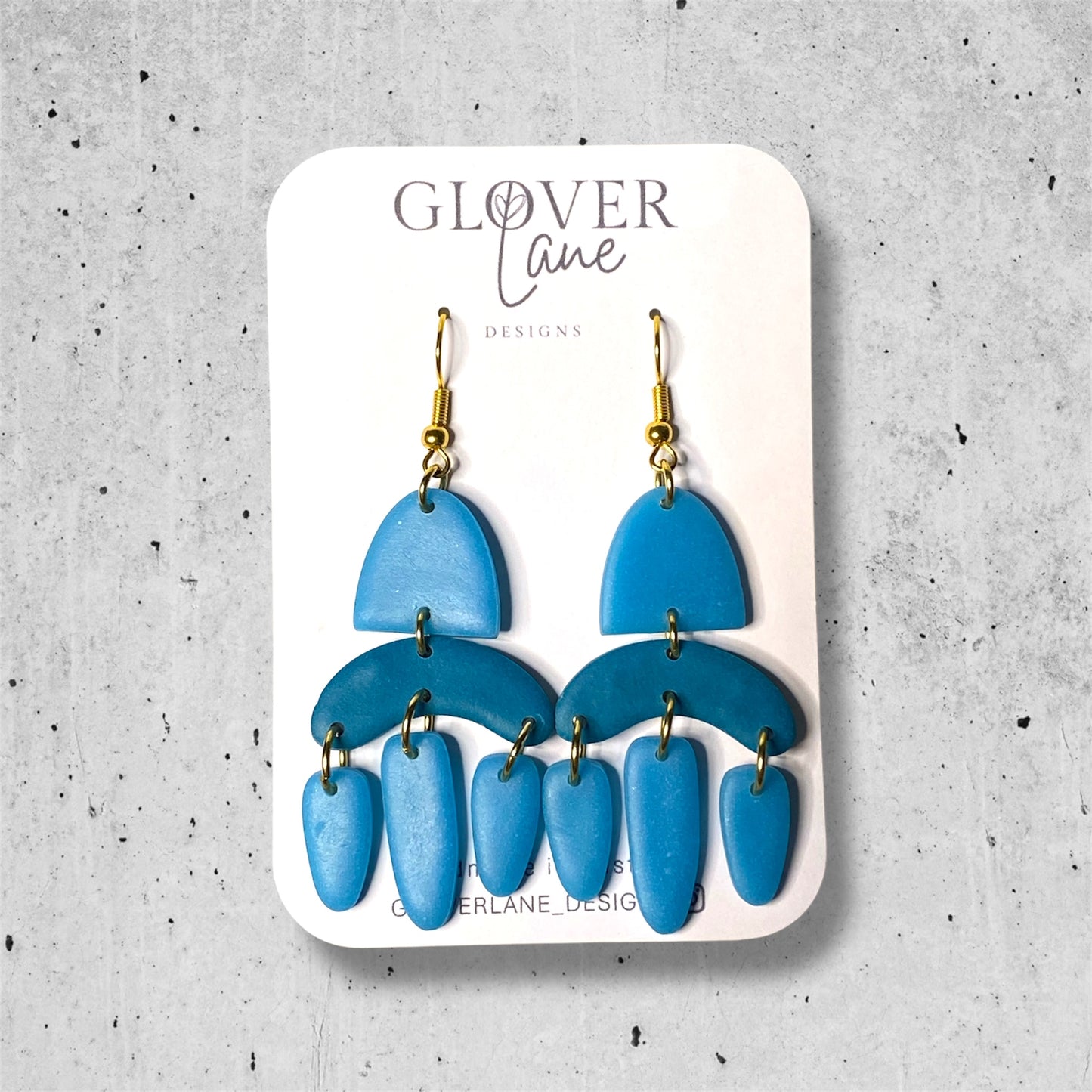 Blue Dangle Earrings