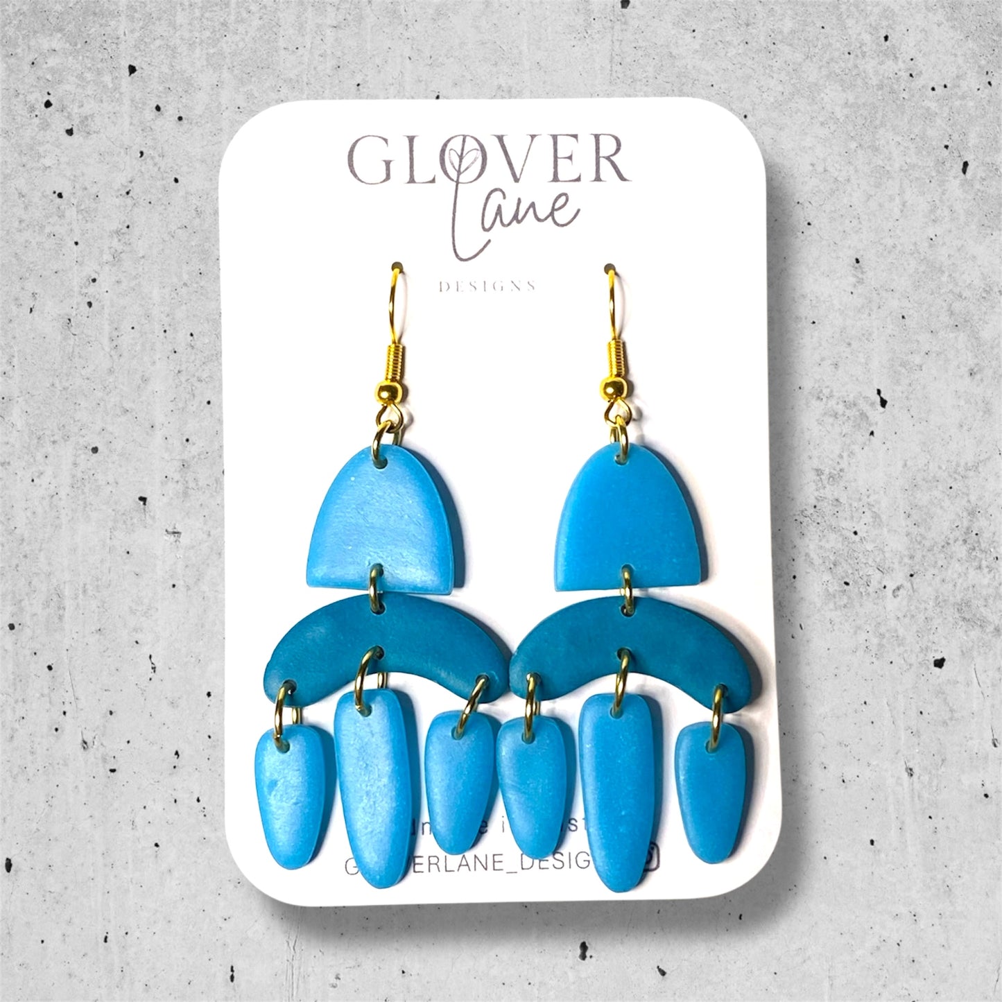 Blue Dangle Earrings