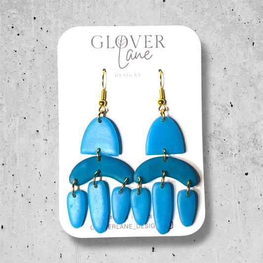 Blue Dangle Earrings