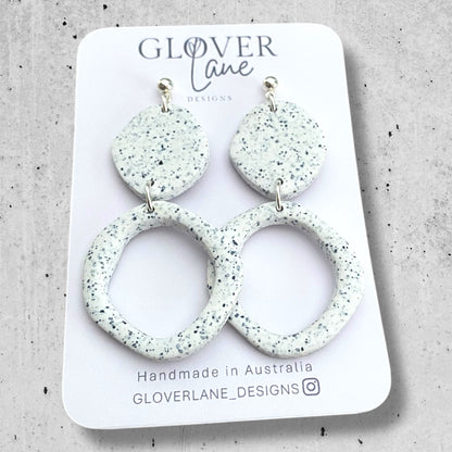 Speckled Large Organic Dangle