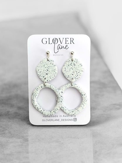 Speckled Large Organic Dangle