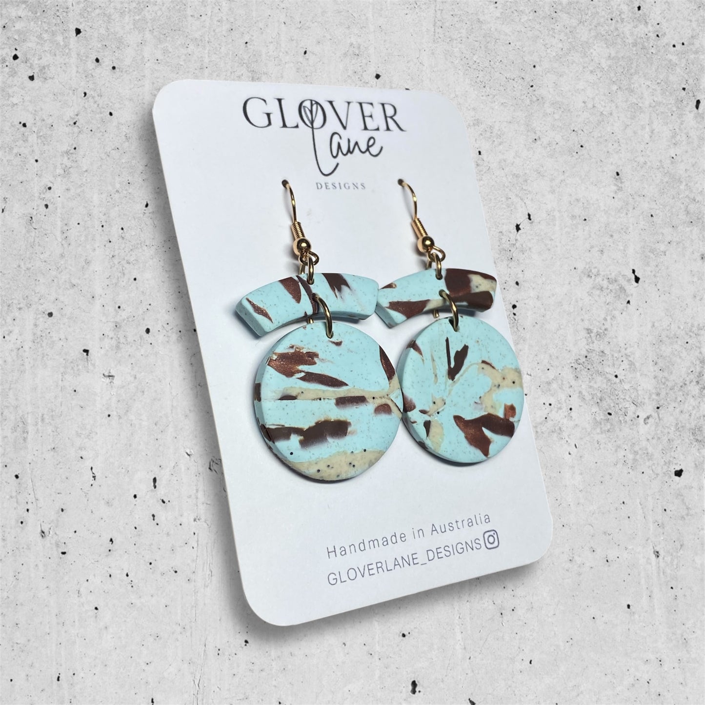 Metallic Blues - Aqua & Bronze
