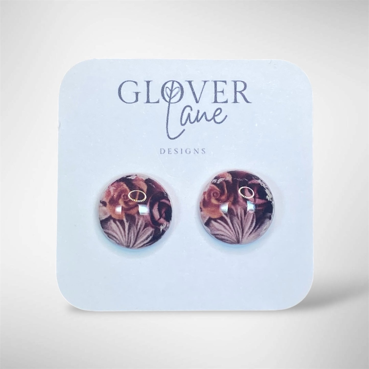 Floral Round Stud