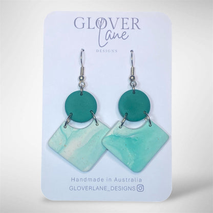 Rosie Marble Dangle - Jade