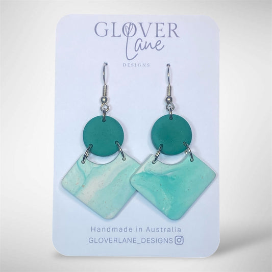 Rosie Marble Dangle - Jade