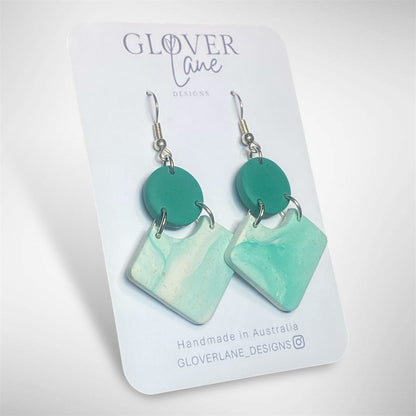 Rosie Marble Dangle - Jade