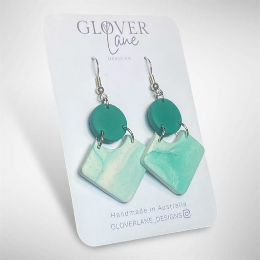 Rosie Marble Dangle - Jade
