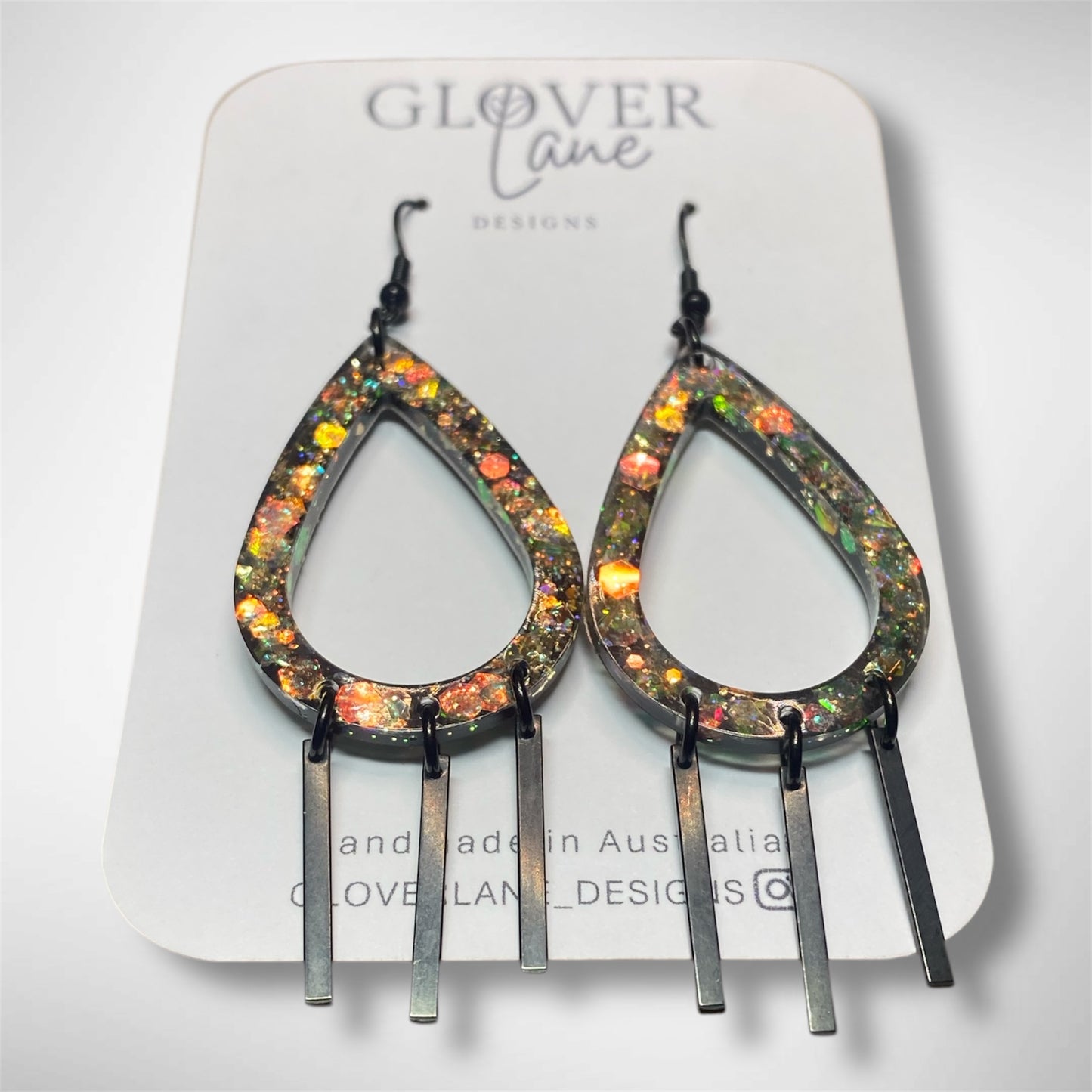 Teardrop Chameleon Dangles