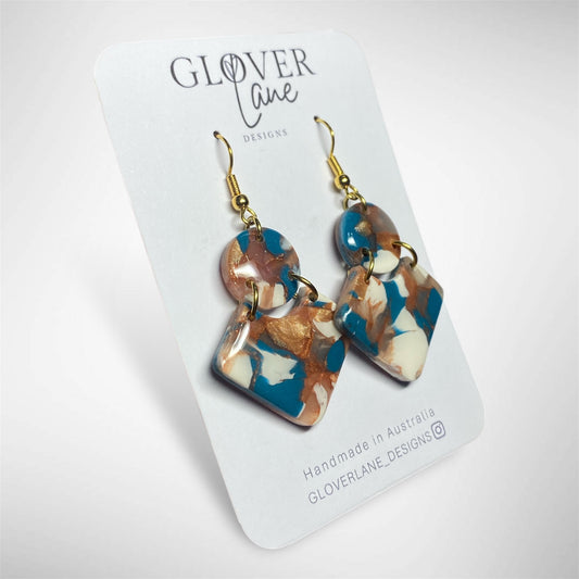 Rosie Marble Dangle - Sea Glass
