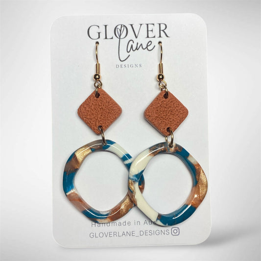 Marbled Abstract Dangle