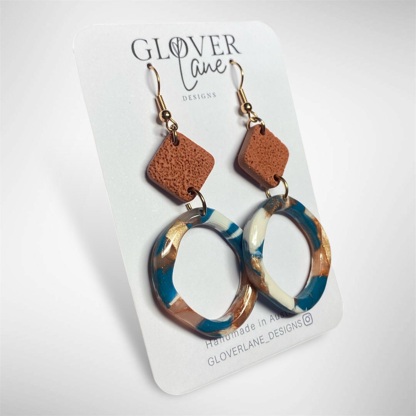 Marbled Abstract Dangle
