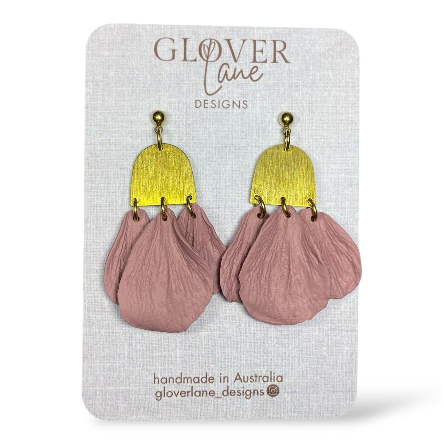 Rose Petal Dangles
