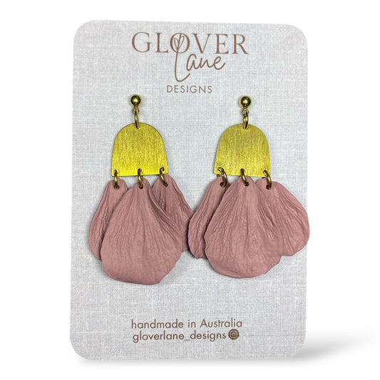 Rose Petal Dangles
