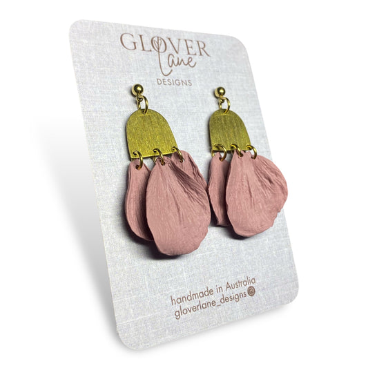 Rose Petal Dangles