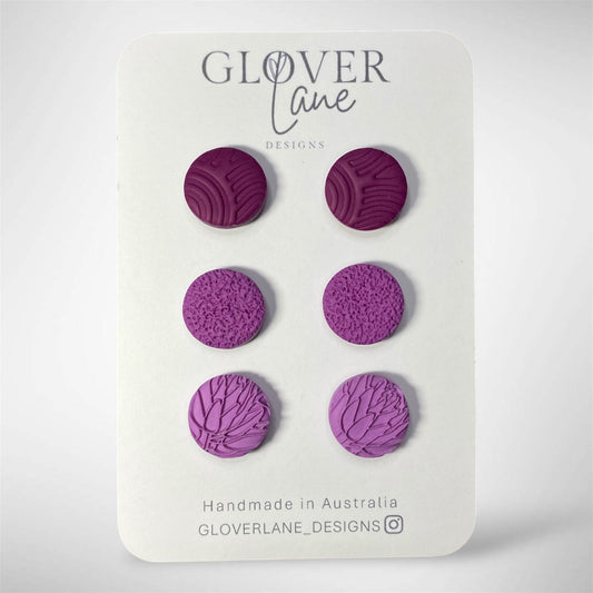 Embossed Turnip Stud Pack