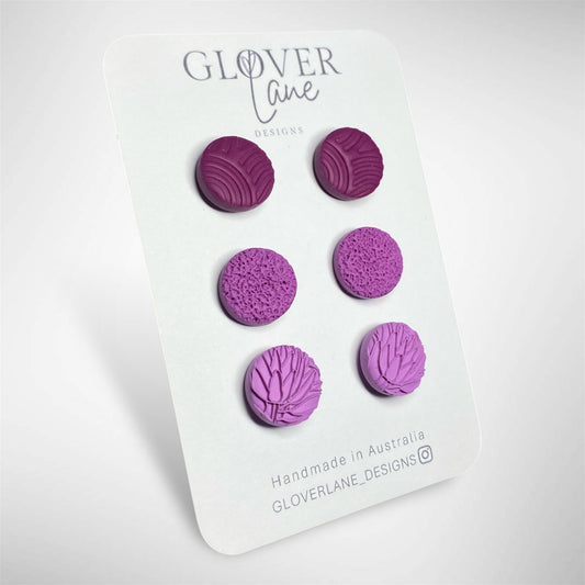 Embossed Turnip Stud Pack